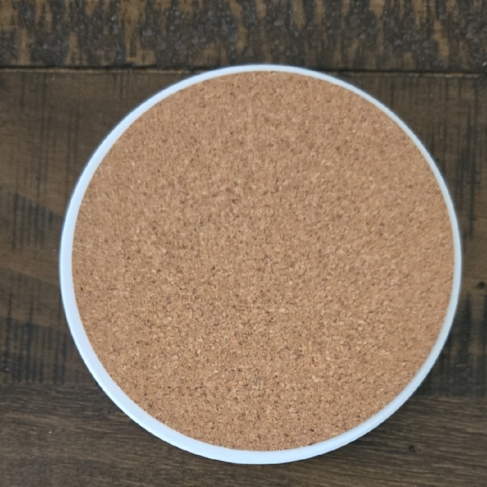 Festive Santa Coaster Set - White and Black - Picture 6 of 6